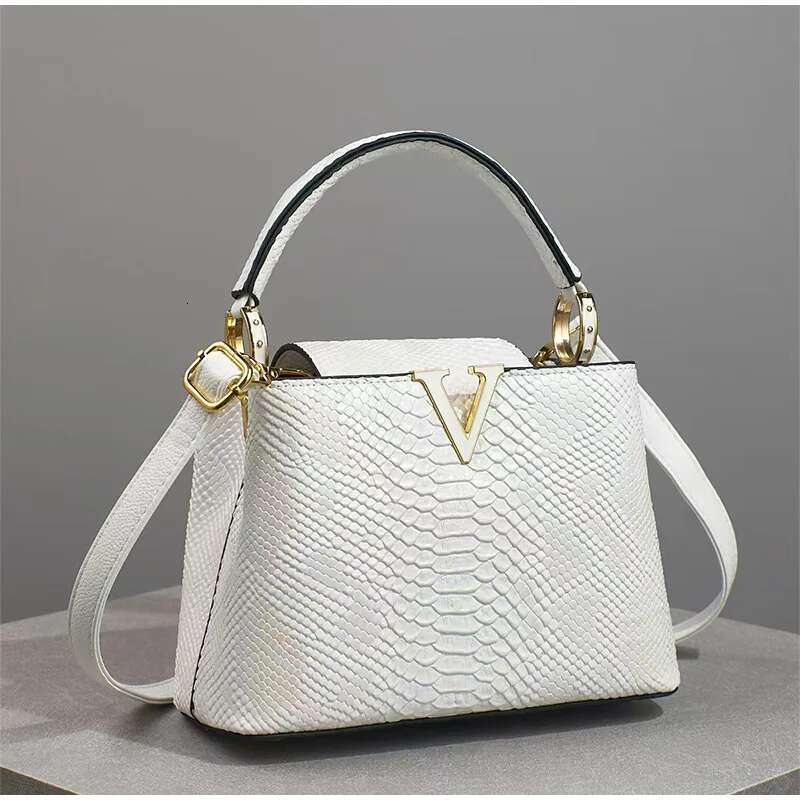 womens snake print v letter handbag designer hot exquisite colorful crossbody high quality ladies leather shoulder bag