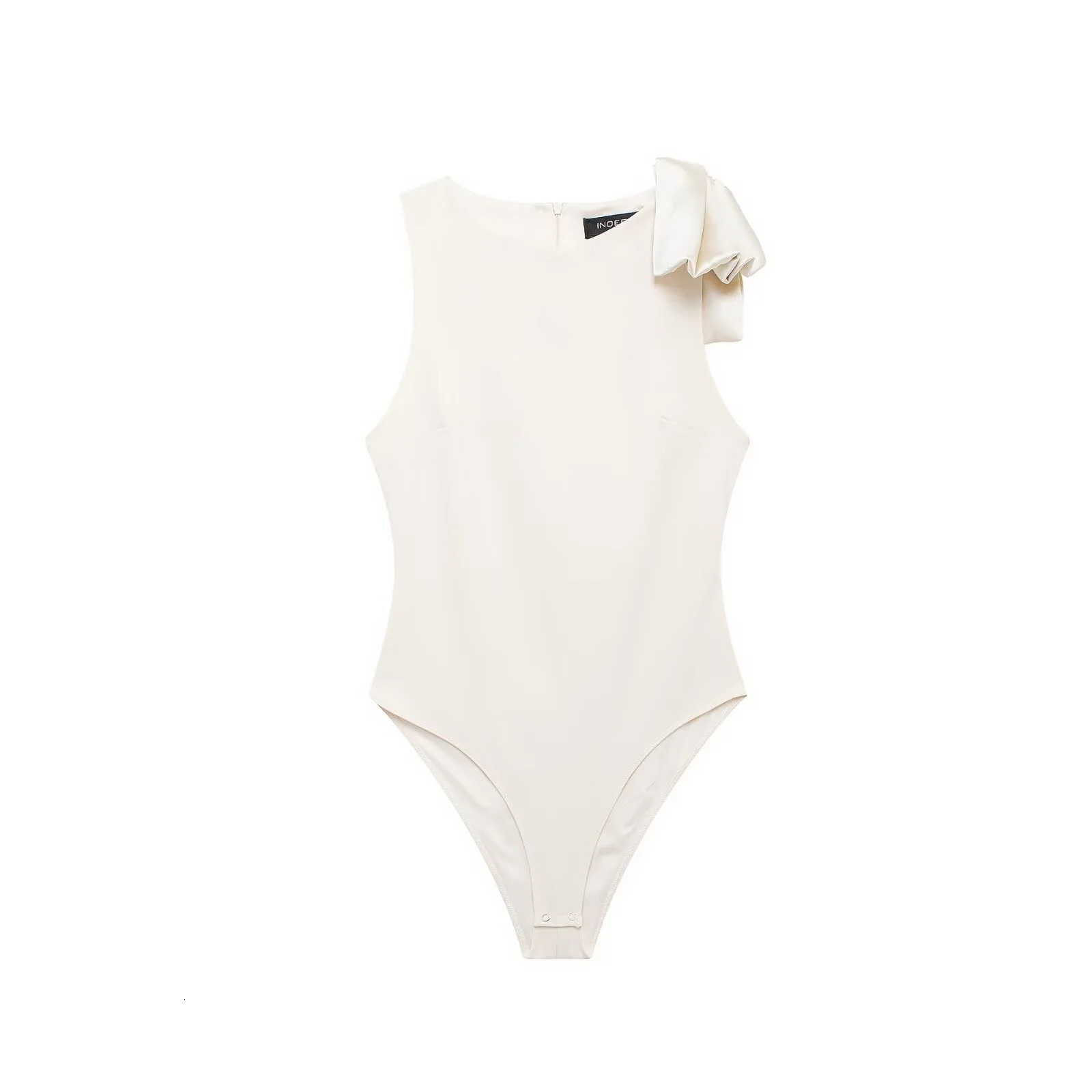 Autumn womens clothing European and American fashion silk satin texture bow decoration onepiece dress 250415Z