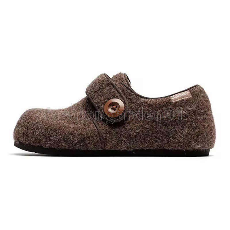 designer shoes comfortable slip-on women shoes trendy plaid coffee brown beige sneakers warm winter everyday use loafers size 35-40