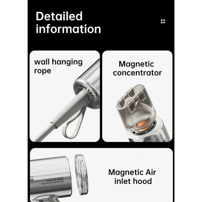 A24R Hair Dryer Quick Drying Hair Dryer Essential For Childrens Dormitory Travel Hair Dryer EU PlugT251118