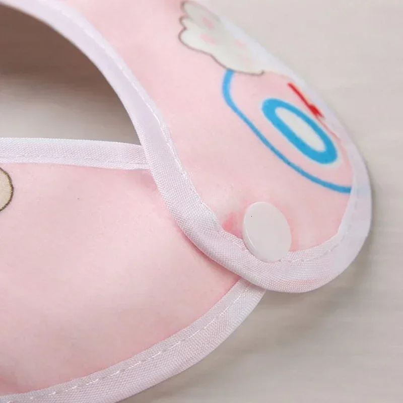 Baby bib cotton thick waterproof baby feeding protection Burp clothing cartoon pattern suitable for products 250414z