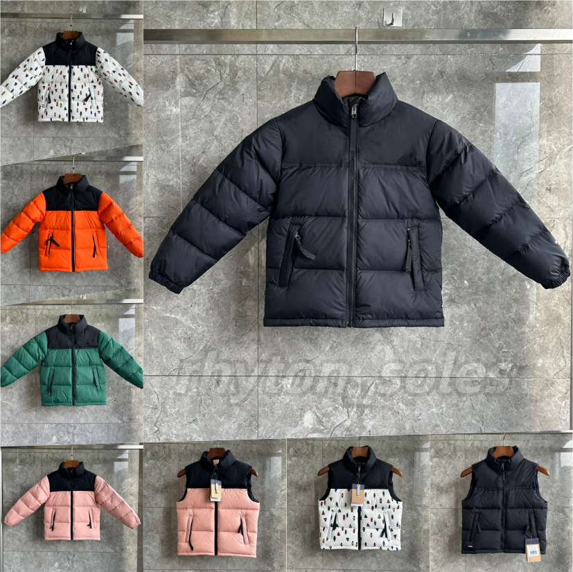 Kids children Coat NNF designer 2025 winter norths Jacket boys girls outdoor Down hooded Warm Parka Black Puffer Jackets Letter Print Clothing Outwear