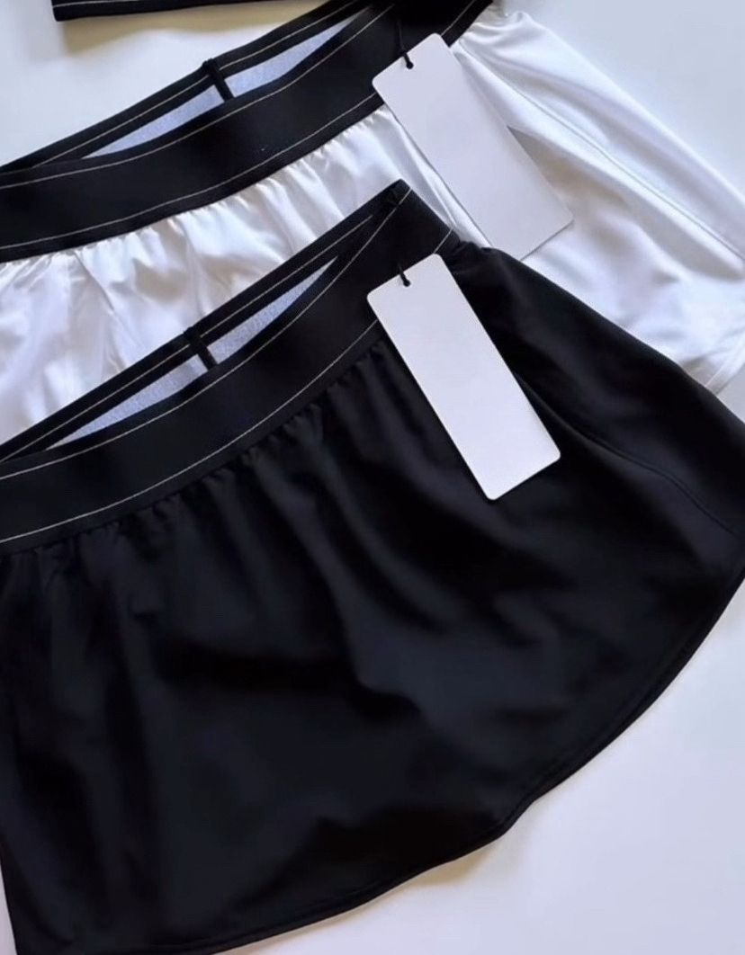 Desinger Yoga High-Quality Breathable SKIRT Women's Tanks CamisTennis Skirt Breathable sweatshirt Loose Casual Sports Skirt jacket Sports vest Wo