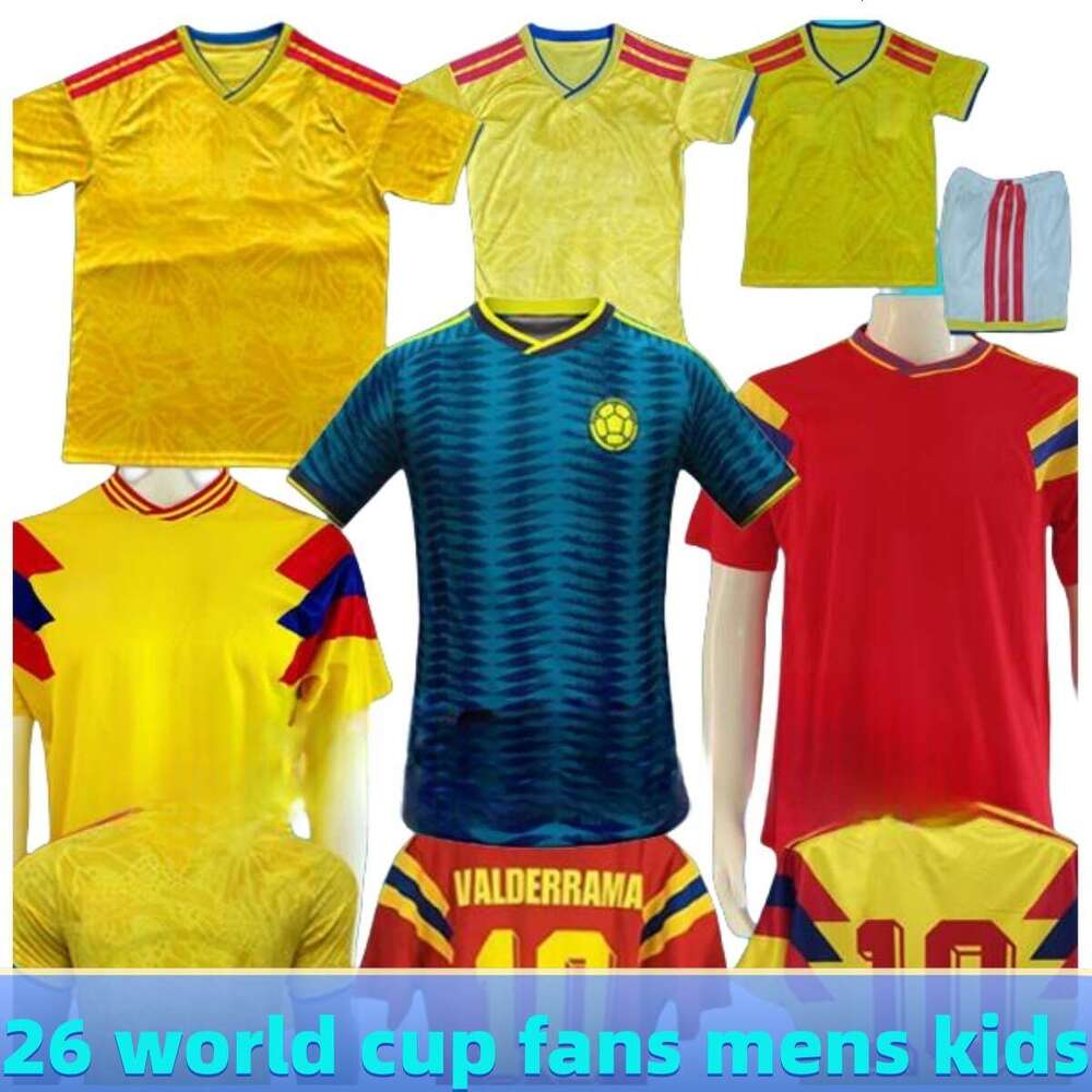 26 Colombia soccer jersey World Cup Centenary soccer jersey 100-years anniversary football uniforms james LUIS DIAZ L.DIAZ J.LERMA Copa America Home away men kids