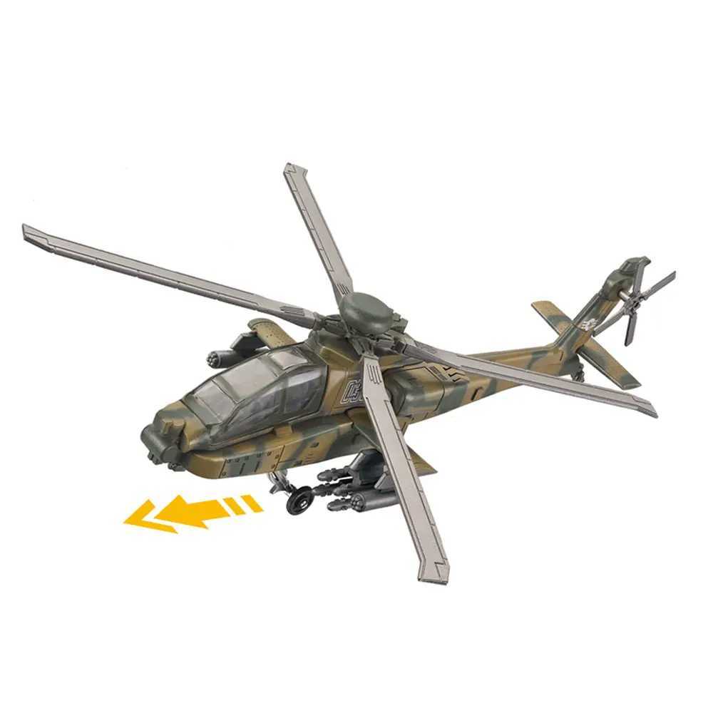 1 72 AH64 Helicopter Toy Model Plane Kit ABS Die-Cast Aircraft Display Toys Airplane For Children Collection C251118