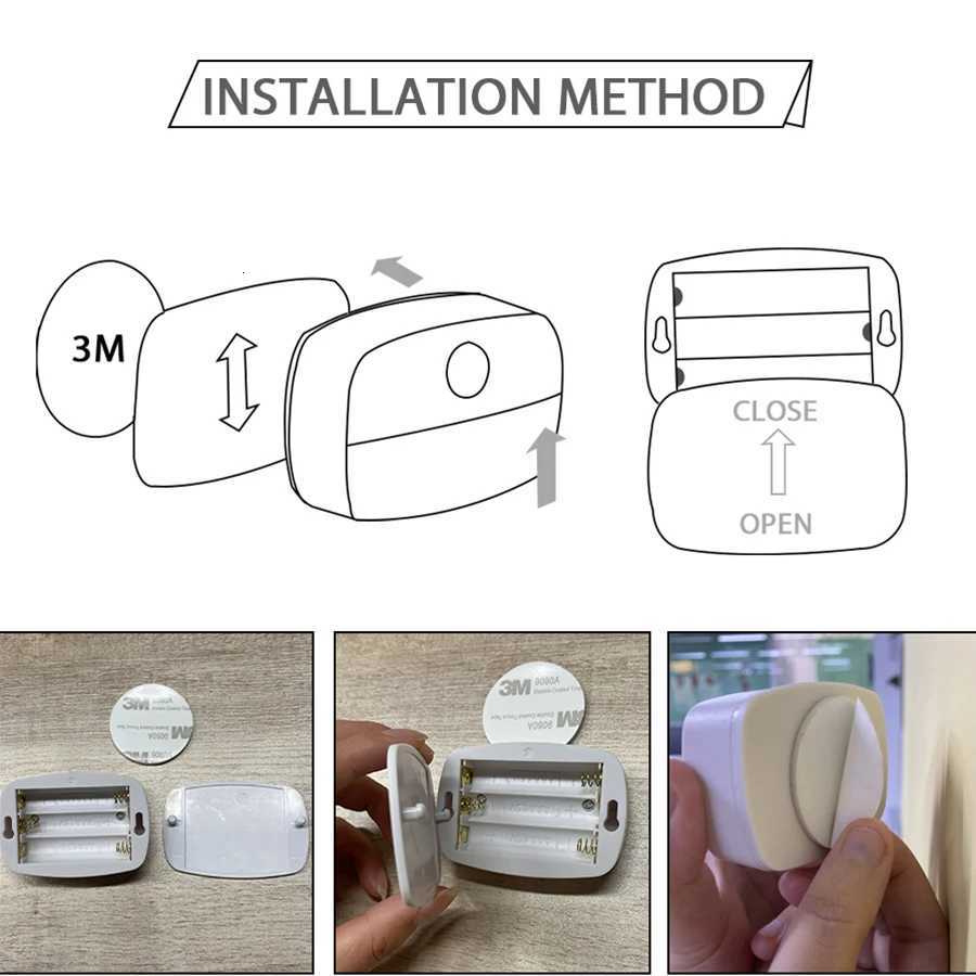 Motion Sensor Light Indoor LED Night Light Stick on Nightlight Battery Operated Lights for Hallway Stair Bathroom Closet Bedroom M251118
