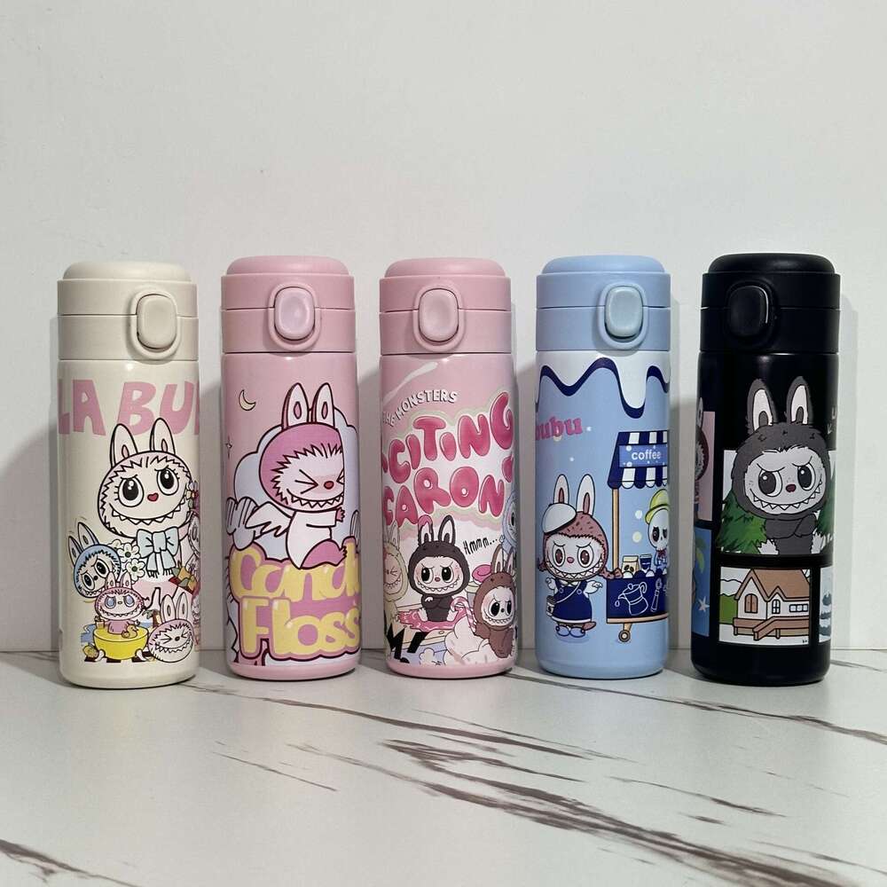 Daily Necessities Cute Cartoon Insulated 304 Stainless Steel Labubu Pea Cup 61c1 22c