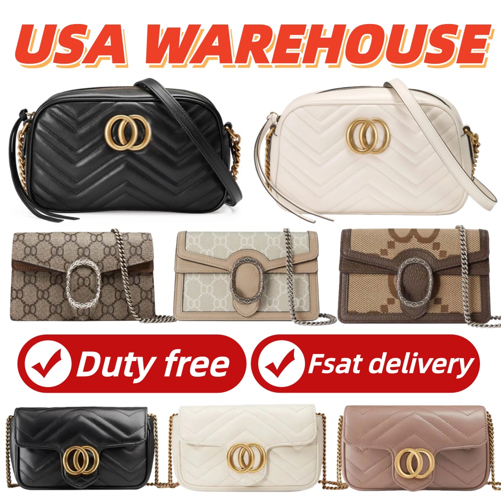 Designer Bag High-End Shoulder Bag Luxury Women Fashion Leather Chain Classic Letter Wallet 2025 New Ladies Fashion Handbag Mini Crossbody Multi Color Underarm Bag