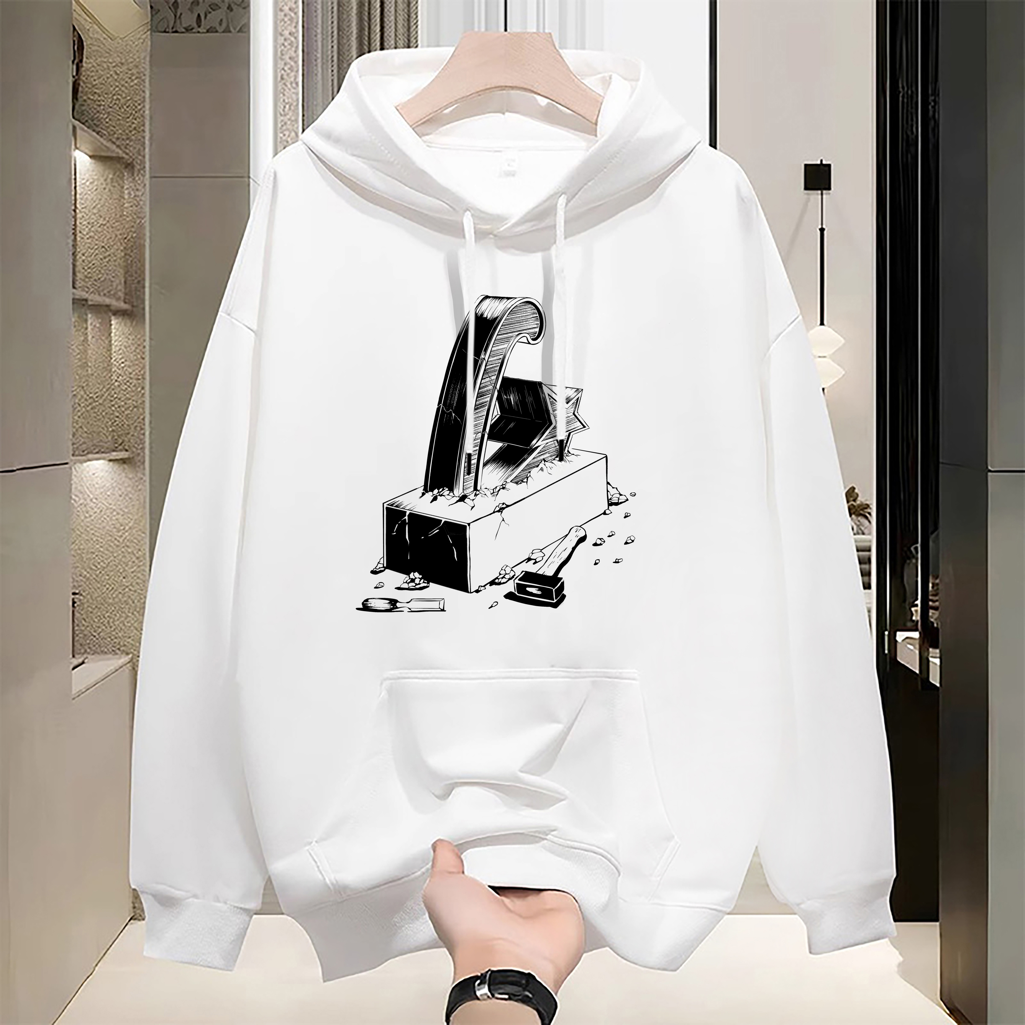 Mens Designer Hoodie Spring Autumn Plain Pullover Hoodie Teenager New Style Student Trendy Loose Outerwear