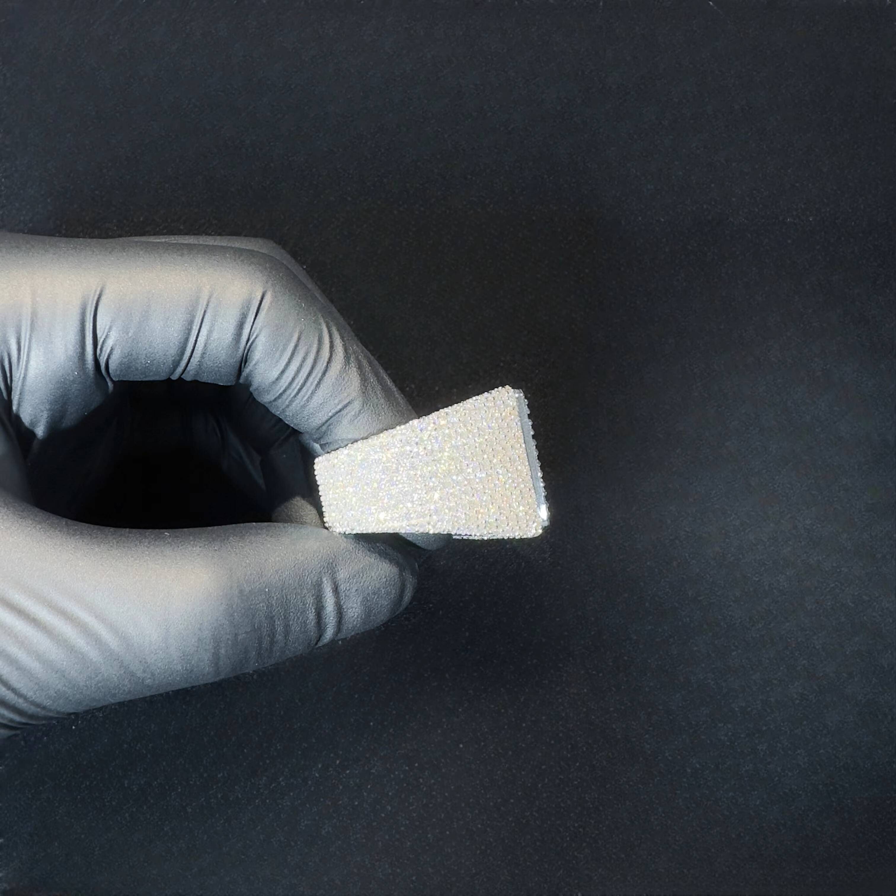 Fashion Hip Hop Jewelry Fine Inlaid with VVS Moissanite Ring with S925 Silver Ring Hip Hop Iced Out Ring