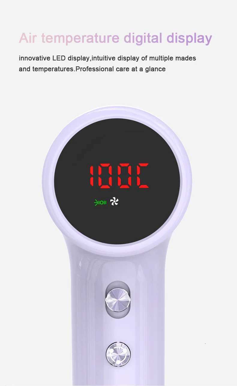 Newest Design Portable Mini Hair Dryer Strong Power High Speed Bldc Motor Hair Blow Dryer With Nozzle DiffuserT251118