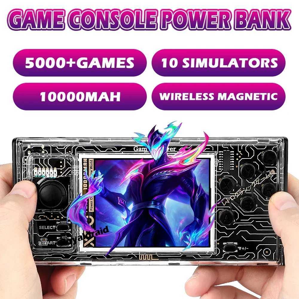 A10 Handheld Game Console Power Bank Integrated 10000mAh 20W Fast Charging Magnetic Wireless Charging Mobile Power Supply 2IN1W251118