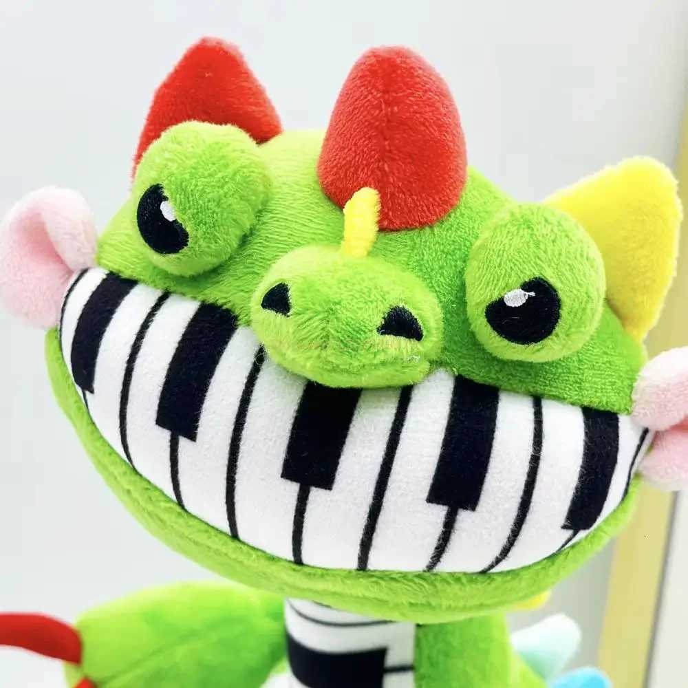 33cm Pianosaurus Plush Anime Nightmare Critters Yarnaby Plushie Soft Doey Stuffed Green Dinosaur Pillow Doll Custom Toy Gift Z251118