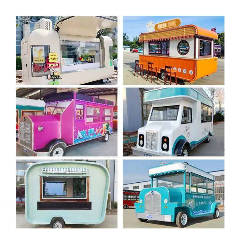 Custom Size Equipment Mobile Kitchen Restaurant Food Cart Fast Food Truck Mobile Tacos Truck Food Trailer With Kitchen Equipment