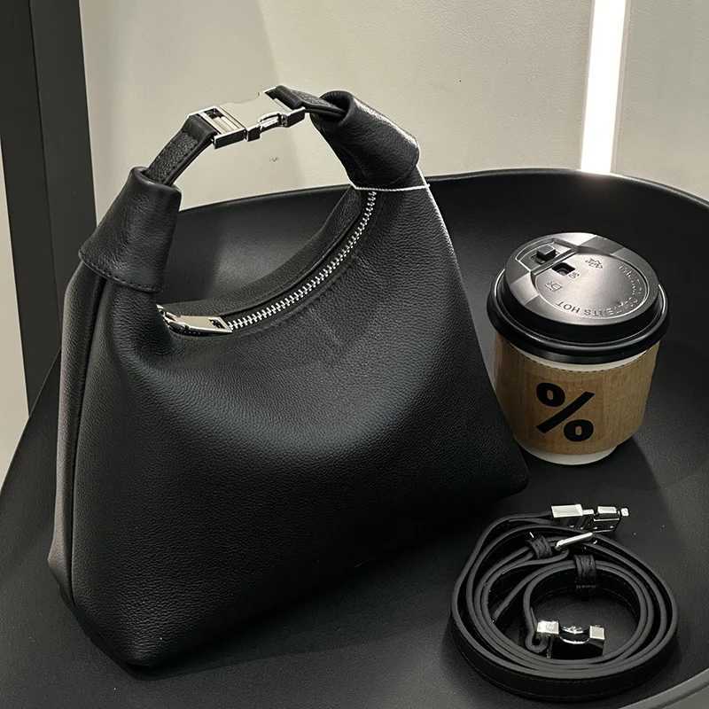 Luxury Handbags Female Crossbody Bags Fashion 2025 Genuine Leather Simple White Shoulder Bags WomenW251118
