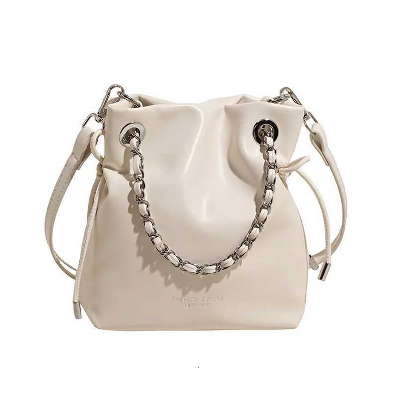 Korean Style Chain Drawstring Bag 2025 - Underarm Shoulder/Crossbody Trendy for Work Commute Weekend ShoppingW251118