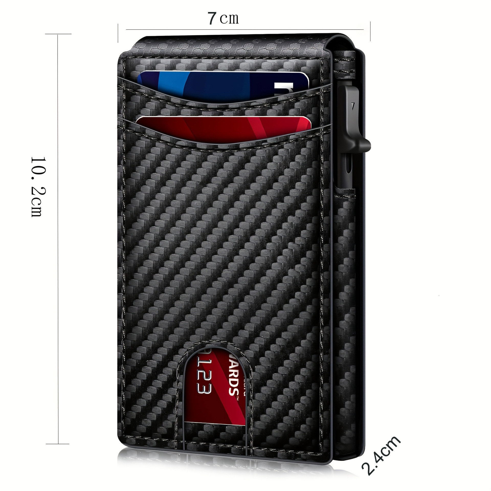 Men's fashion designer bag Christmas gift wallet flip style card holder anti-theft wallet magnetic side push card sleeve