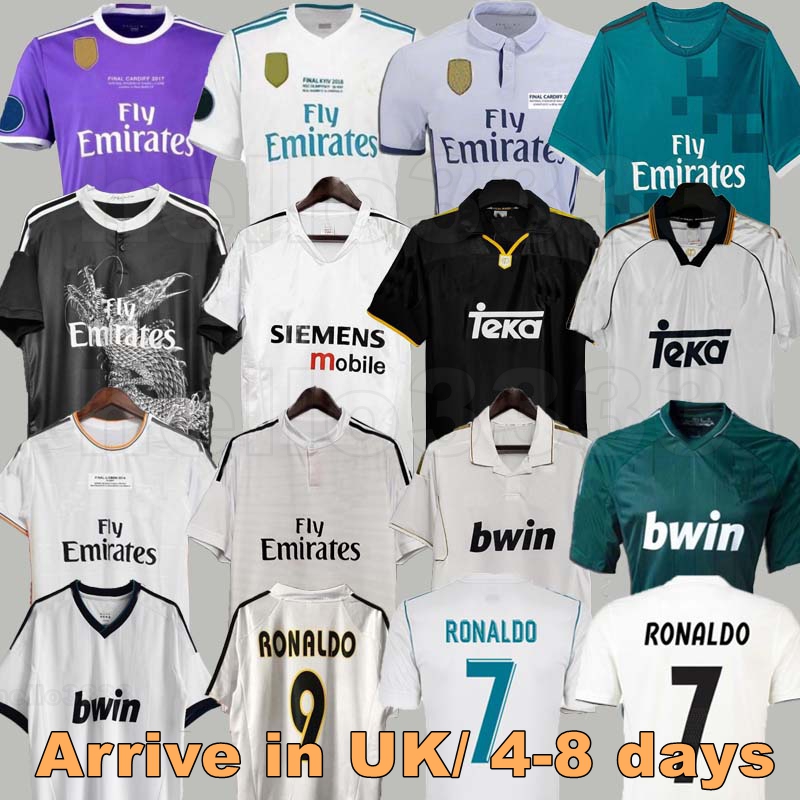 Real 16 MADrids Retro Soccer Jersey long sleeve Football t shirts GUTI Ramos SEEDORF CARLOS 13 14 15 16 17 18 RONALDO ZIDANE RAUL 94 96 97 98 99 00 01 02 03 04 05 06 07 KAKA 999
