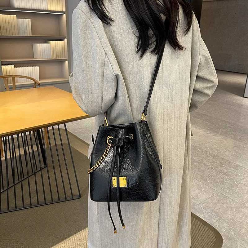 Spacious Bucket Mommy Bag Women Detachable Mini Purse Caviar Texture Shoulder Tote Farmer Market Ready SustainableW251118