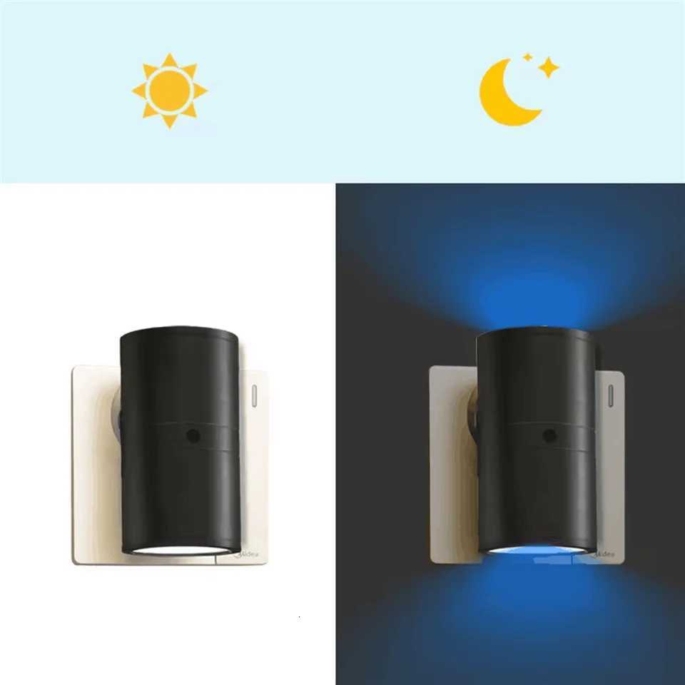 Night Light Plug Into Wall RGB/3 Color Dimmable Portable Socket LED Night Light EU Plug-In Bedside Lamp Room Corridor Home Decor M251118