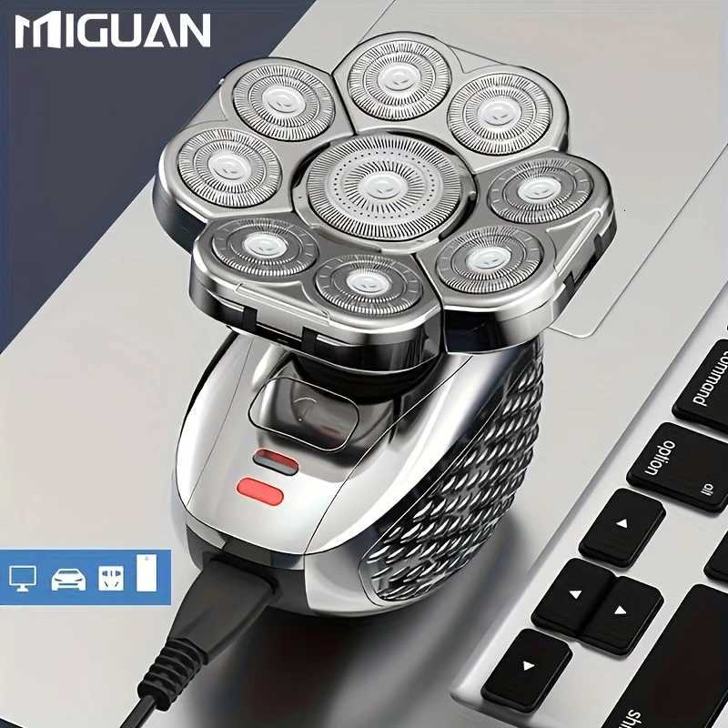 Electric Head Hair Shaver For Hair Cutting Ultimate Mens Cordless Rechargeable Wet/Dry Skull Bald Head Razor With RotaryT251118