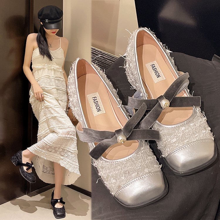 Design Women Fashion Mary Jane Spring Soft Shallow Buckle Ladies Elegant Low Heel Street Style Women's New Pumps Shoes 55e7 's