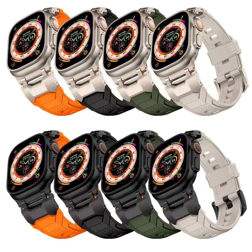 Sports Rubber Band Apple Watch Ultra 3 49mm Series 10 9 8 7 45mm Soft Silicone Strap for IWatch 6 5 4 Se 44mm 42mm Men Bracelet free shipping
