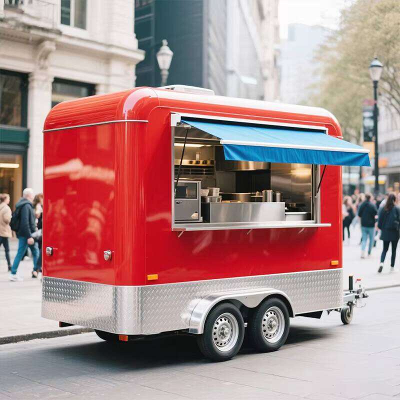 Custom Street Food Cart with Pre-wired Setup for Gourmet Juice Bar Operations
