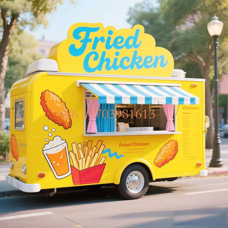 Multifunctional Customized Mobile Bar BBQ Food Trailer Remorque Foodtruck Australia Standard Food Truck With Full Kitchen