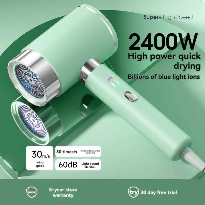 2400W salon high-power hair dryer home hair salon strong wind hair dryer dormitory cold and hot air negative ionT251118