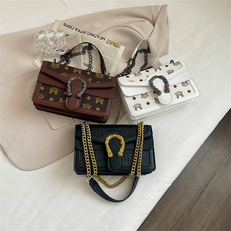 Designer bag free shipping 2025 new fashionable trendy small square bag premium texture printed handbag shoulder bag crossbody bag for women