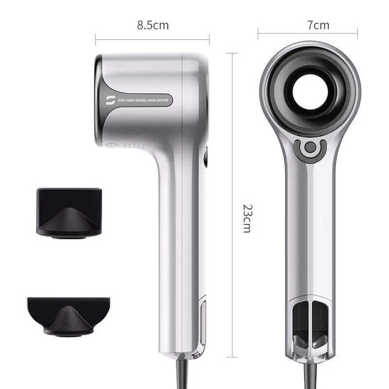 1600W high-power portable hair dryer and the mini low-noise diffusing AC motor with ion function make convenient for both homeT251118