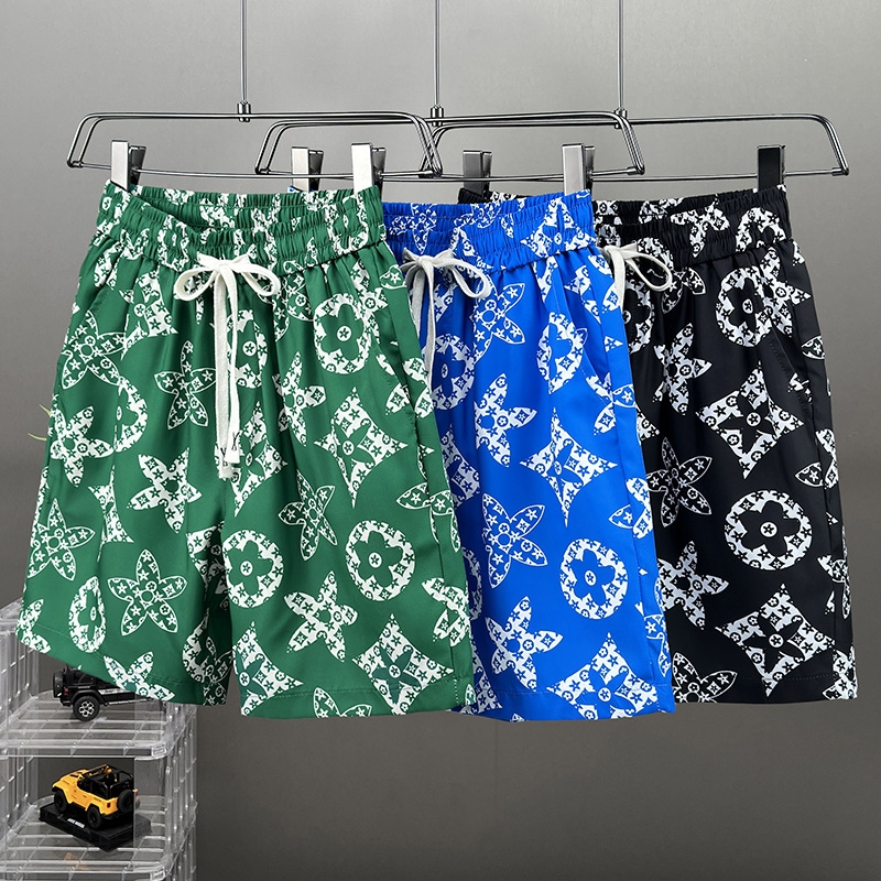 Men's casual shorts summer trendy brand loose oversized mid-length pants lightweight outerwear sporty five-inch large shorts Free shipping