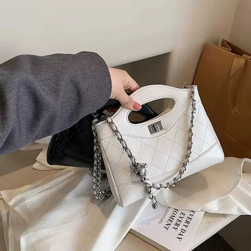 Women Vintage Fashion Chain Crossbody Bag Office Lady Versatile Shoulder Bag High Quality PU Leather HandbagW251118