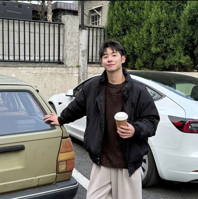 Y2K Autumn And Winter American Fashion Double Zipper Solid Color Warm Oversize Down Jacket Mens Harajuku Couple Casual Coat 250210