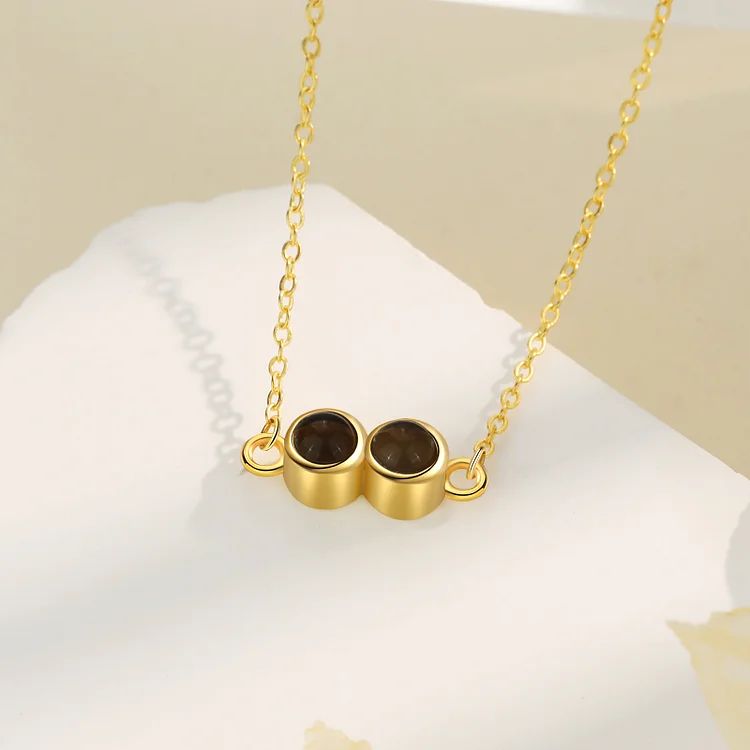 Free Shipping design Big Eye Cute Binocular Necklace 520 Color Photo Projection Pendant Fashionable and individual