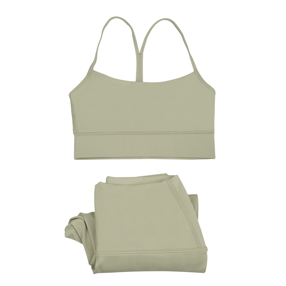 1U Yoga Outfit Workout Set Women Tracksuits Sportswear Gym Top Y/U Bra Fiess High Waist Align Leggings Running Sports pants Clothes 2 Pieces