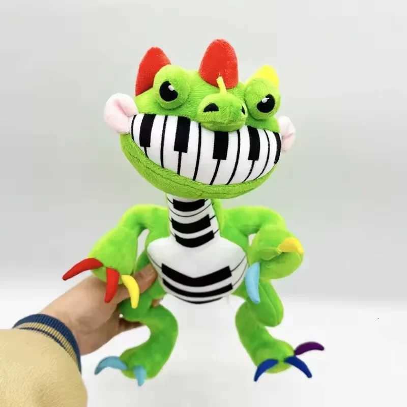 33cm Pianosaurus Plush Anime Nightmare Critters Yarnaby Plushie Soft Doey Stuffed Green Dinosaur Pillow Doll Custom Toy Gift Z251118