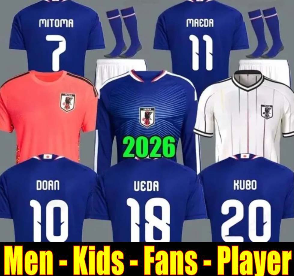 New 2026 2027 world cup Japan Soccer Jerseys 26 27 Cartoon ISAGI ATOM TSUBASA MINAMINO ASANO DOAN KUBO ITO adult Men kids kit set Japanese Football Shirt uniform