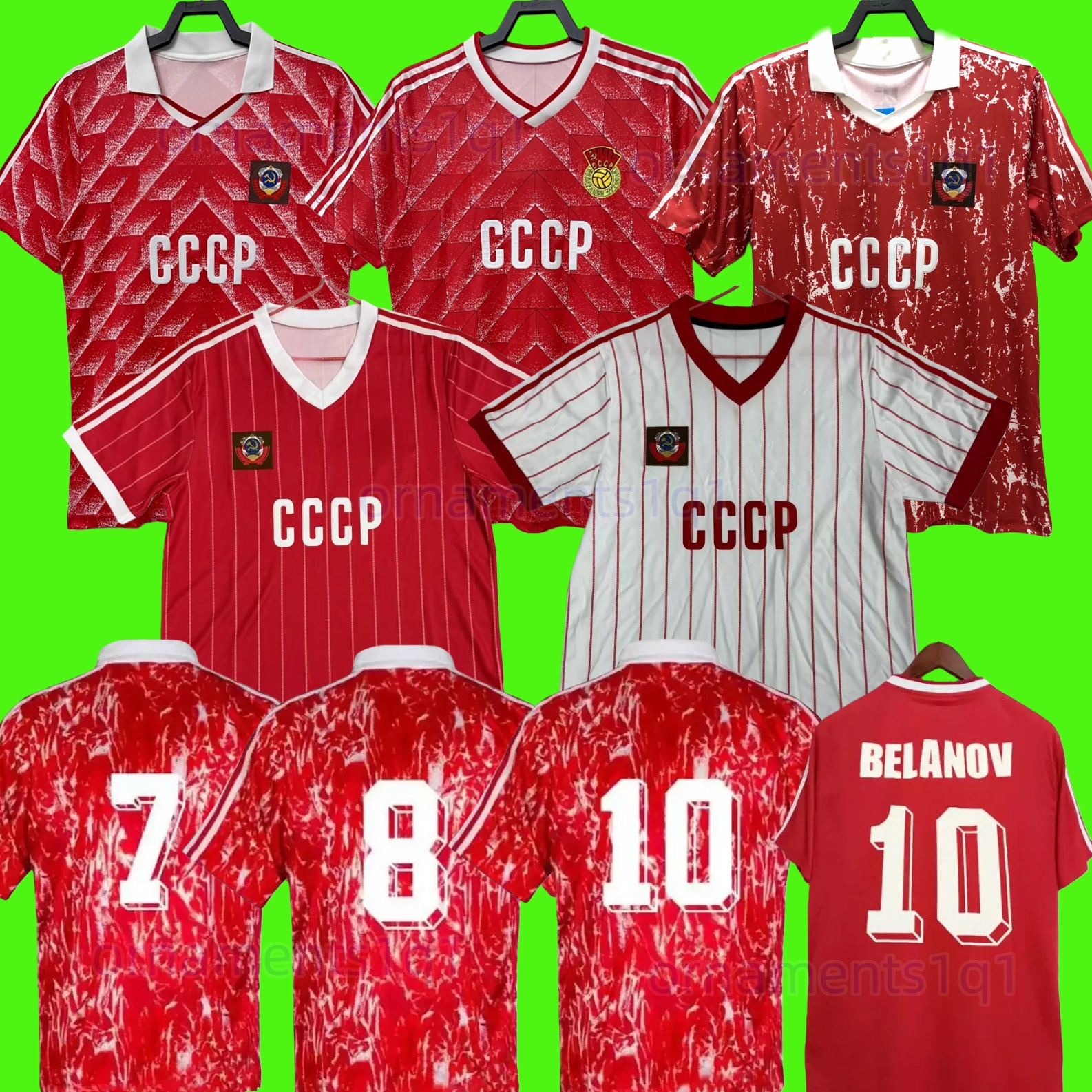 86 88 89 90 Retro Soccer JERSEYS Igor Belanov MASCITTI 82 83 Bobrov BLOKHIN Buryak Chislenko Gavrilov Ivanov Zavarov Dasaev Soviet Union retrio Football Shirt