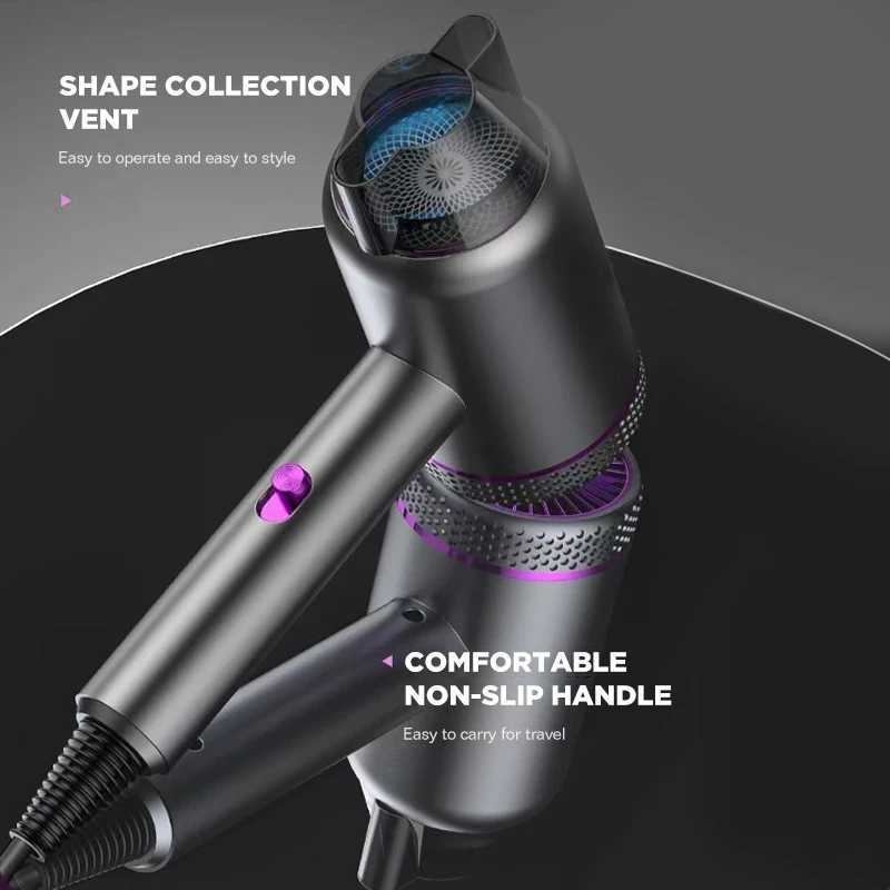 Dreepor Electric Hair Dryer 1800W High Power Strong Wind Negative Ions Hair Care Hair Dryer for Travel Household Hotel DormitoryT251118