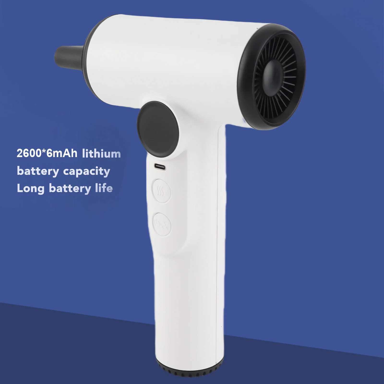 Small Cordless Hair Dryer USB Rechargeable Fast Drying Compact Hair Blow Dryer 3 Temp 15000mAh with Digital Screen for DormT251118
