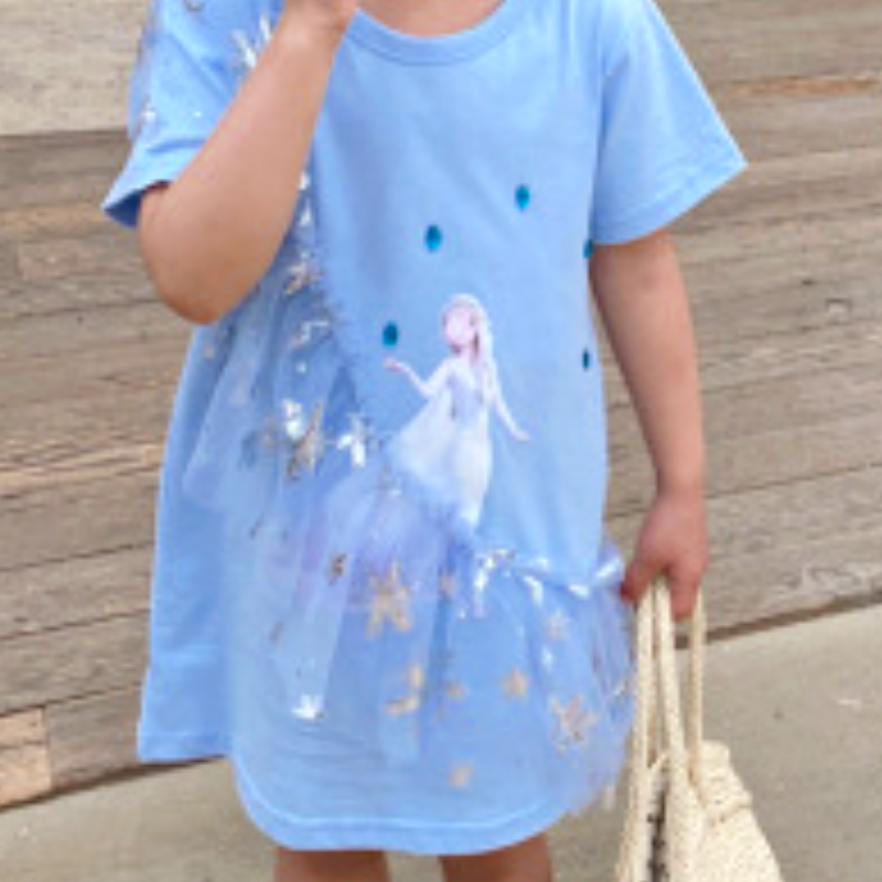 DISNEY kids designer clothes girls designer clothes Frozen Elsa Princess Girls' holiday dress birthday outfit Summer dress for little girl soft a
