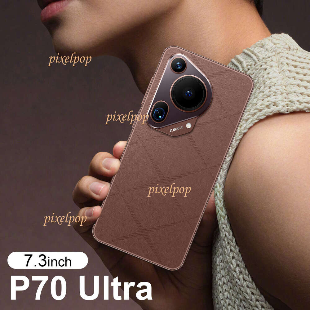 New mobile phone P70 Ultra 2+16GB true perforated large-screen Android smart phone in stock