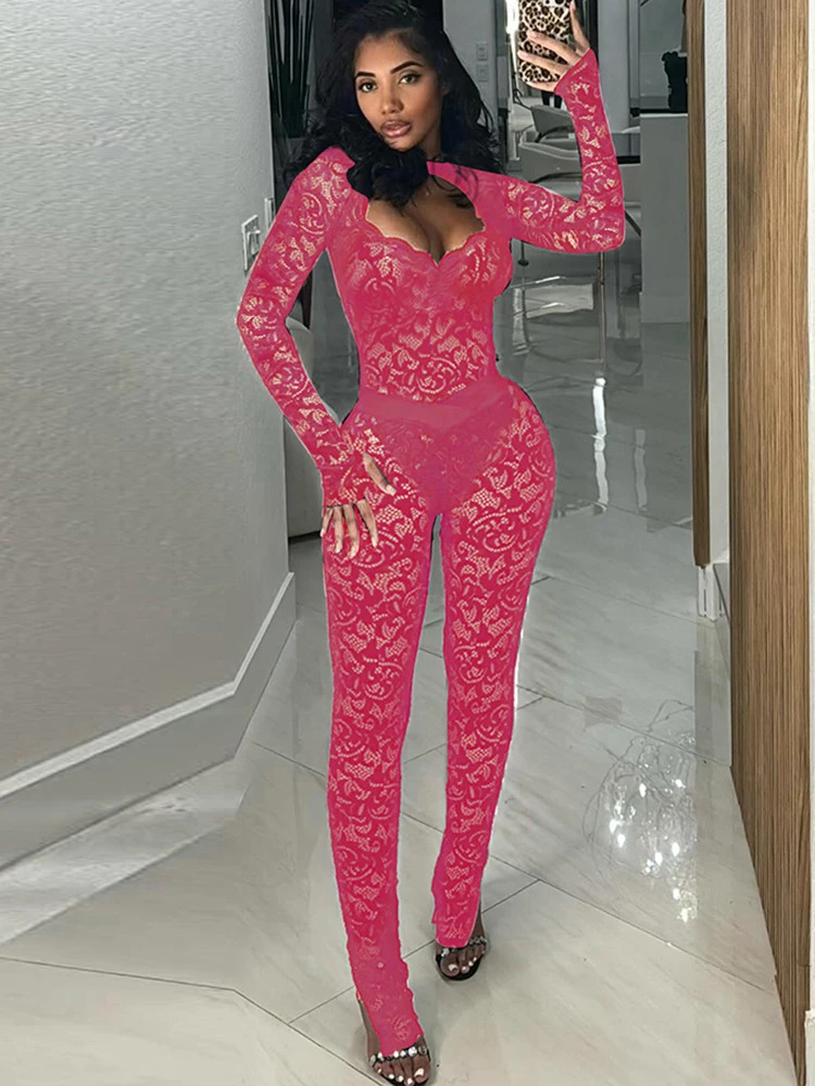 Weird Puss Sexy Jacquard 2 Piece Set Women Y2K Coquette Backless Hollow BodysuitLeggingsTight Midnight Clubwear Skinny Outfits 250417