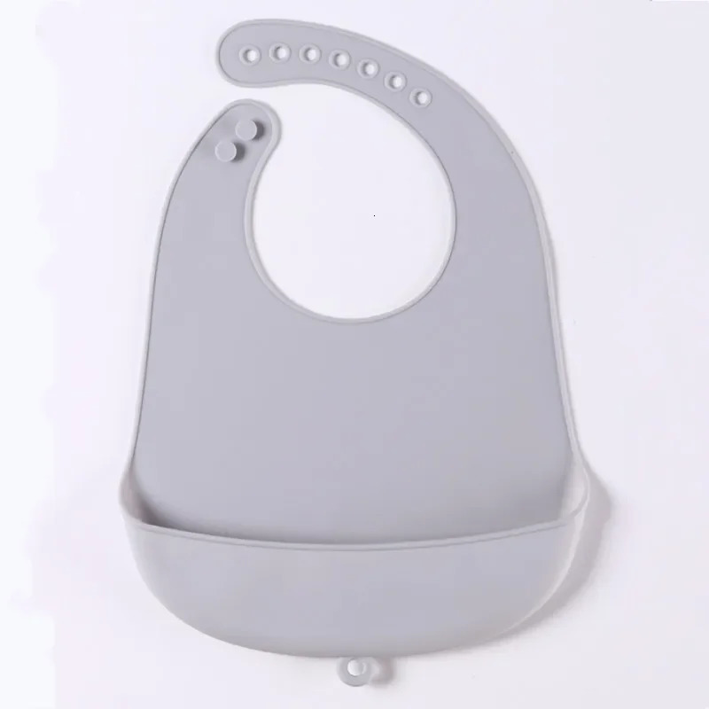 1 lunch apron silicone baby bib for children waterproof Saliva solid feeding girls and boys 250414z
