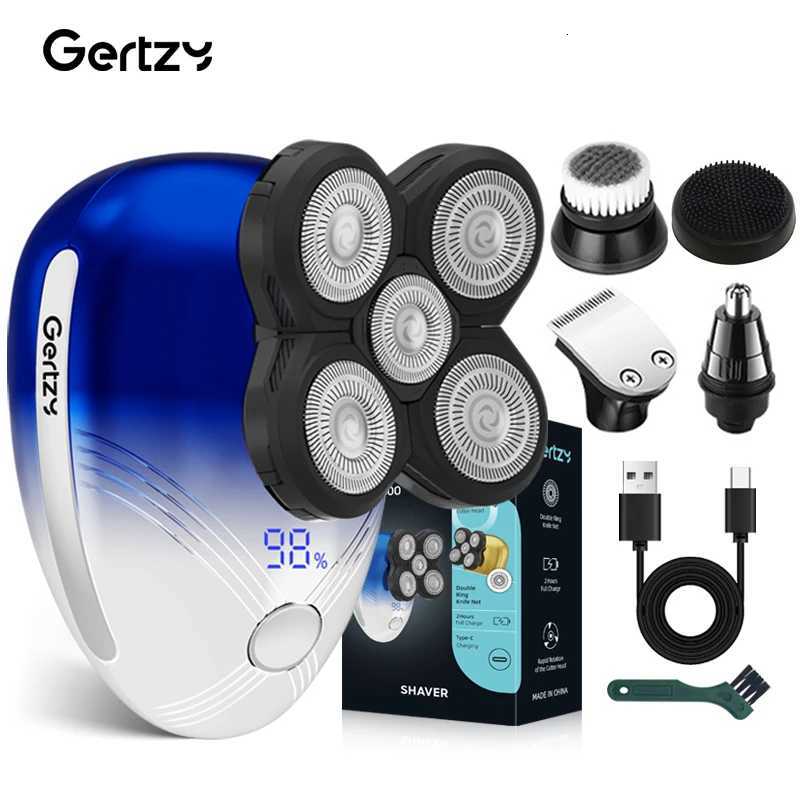 Mens electric shaver 5-in-1 mens beauty set with nose hair trimmer mens hair clipper and digital display screenT251118