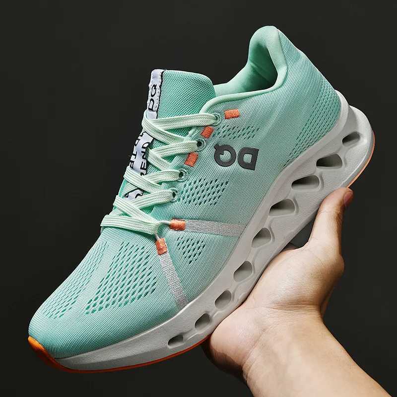 Running Shoes Men Mesh Lightweight Flat Outdoor Gym Jogging Shoes Cfortab Tennis Shoes Cushioning 2024 Sneakers ManC250418