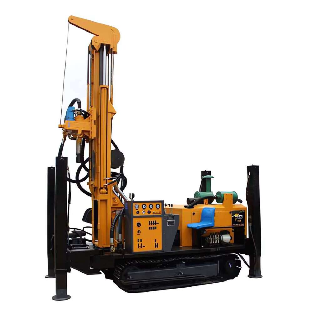 Durable 200m Water and Gas Exploration Drill Rig with Air Compressor for Geological Surveys, Water Drilling Rigs