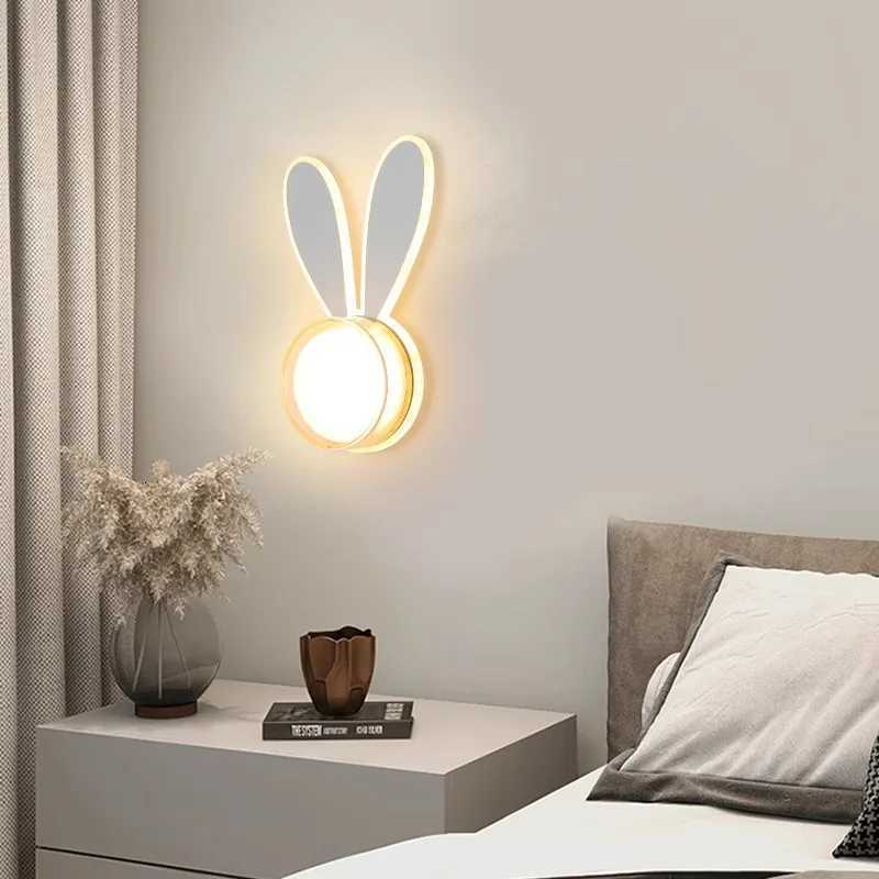 New Childrens Room Wall Lamp Simple Modern Cartoon Cute Interior Decoration Boy And Girl Room Bedroom Bedside LED Wall Light M251118